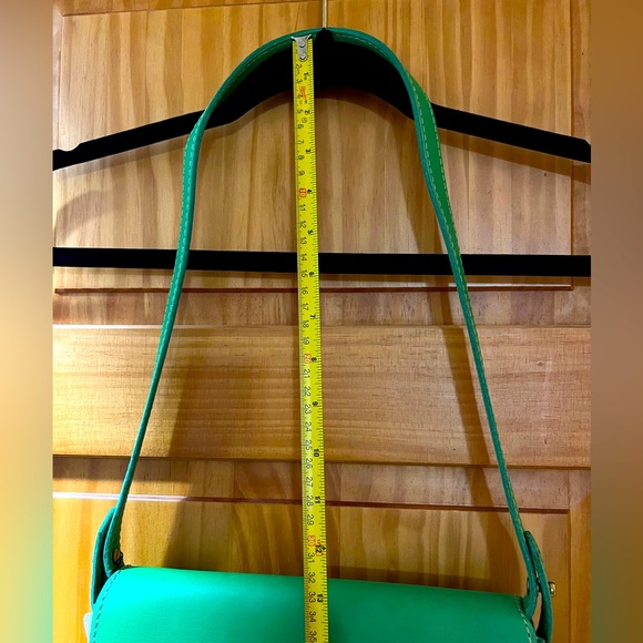 FOSSIL GREEN Leather BAG. With Gold details. - Picture 12 of 12